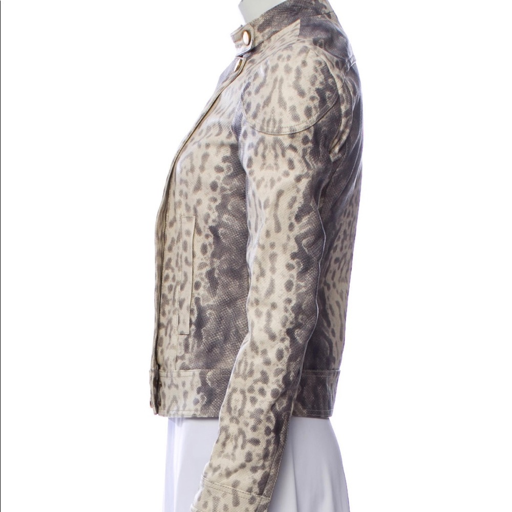 SOLD! NWT GUCCI Embossed Leather Jacket